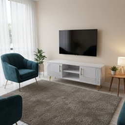 Sydney Modern Wooden TV Stand 4FT White