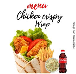 Chicken crispy wrap combo