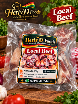 GHANA LOCAL BEEF-500g