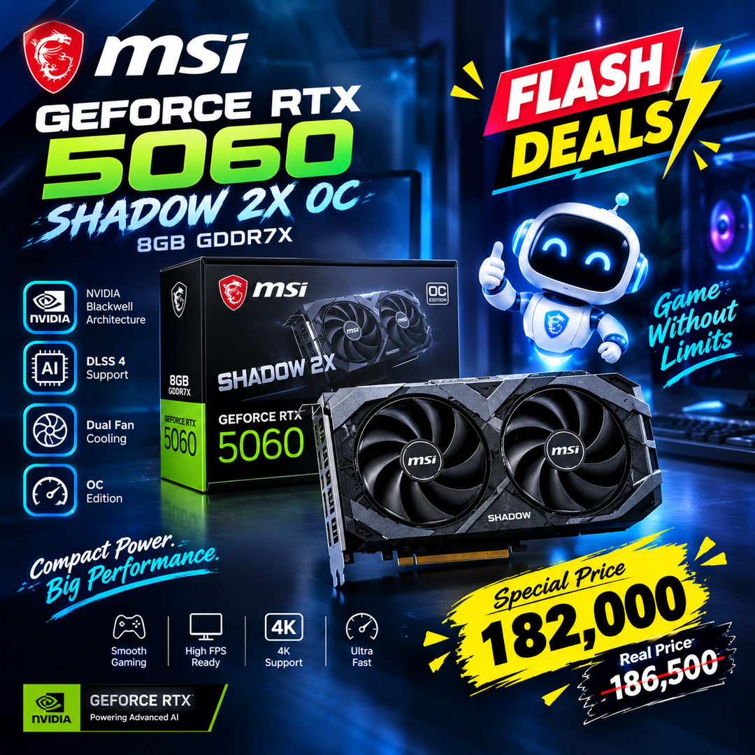 MSI GeForce RTX 5060 Shadow 2X OC 8GB