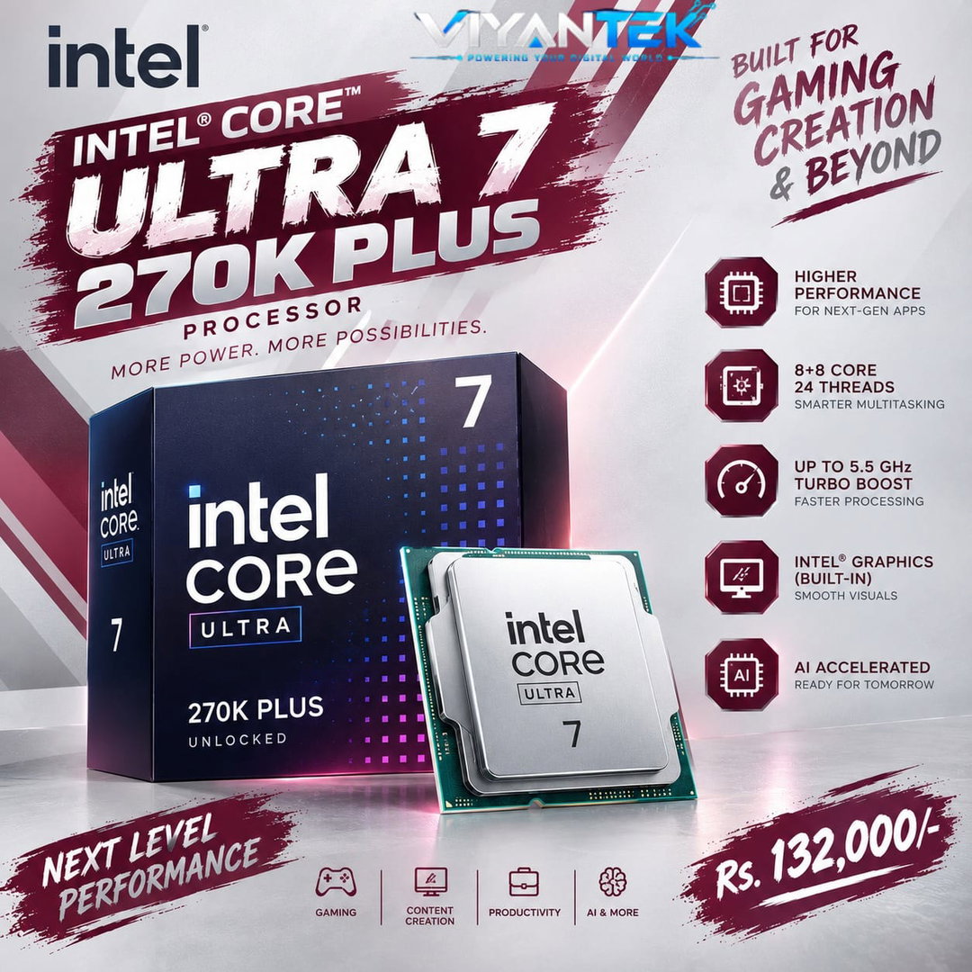 Intel Core Ultra 7 270K Plus Processor