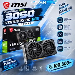 MSI RTX 3050 Ventus 2X OC 6GB GDDR6