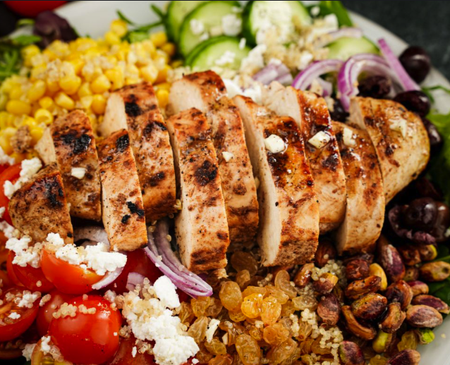 Grilled Herb Chicken w/Quinoa Salad  [fri]