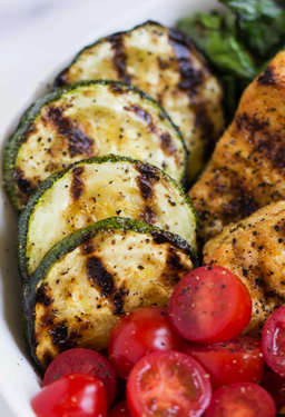 Grilled Lemon Herb Tofu w/Quinoa Salad [fri]