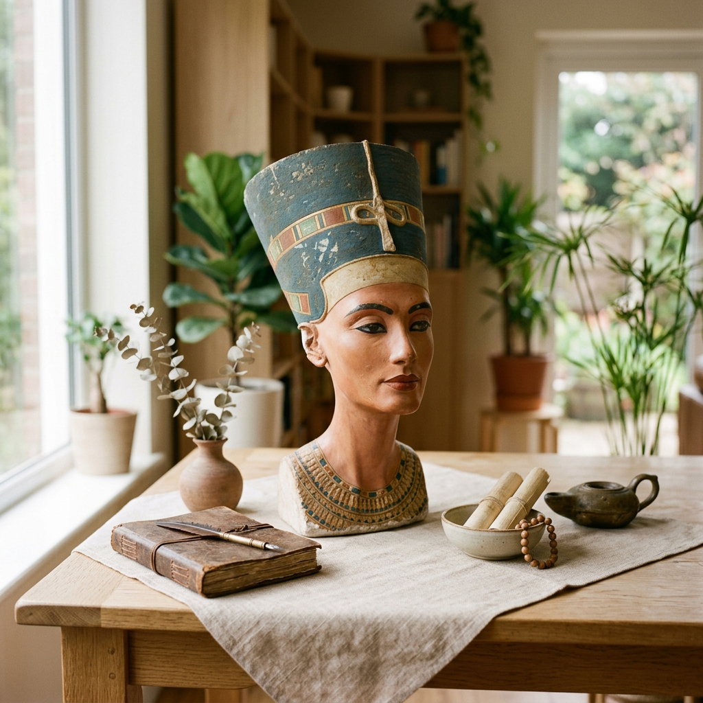 Egyptian Queen Head Statue