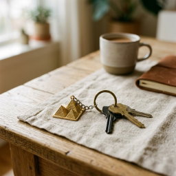 Egyptian pyramids keychain
