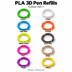 PLA 3D Pen Filament Refills - 10 Rolls