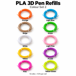 PLA 3D Pen Filament Refills - 10 Rolls