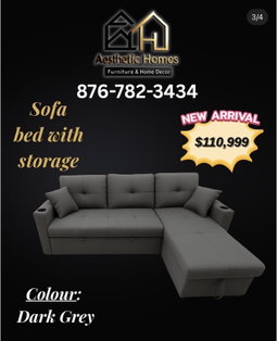 Luxury Convertible Sofa Bed with Storage | 3-in-1 Multifunctional Sectional