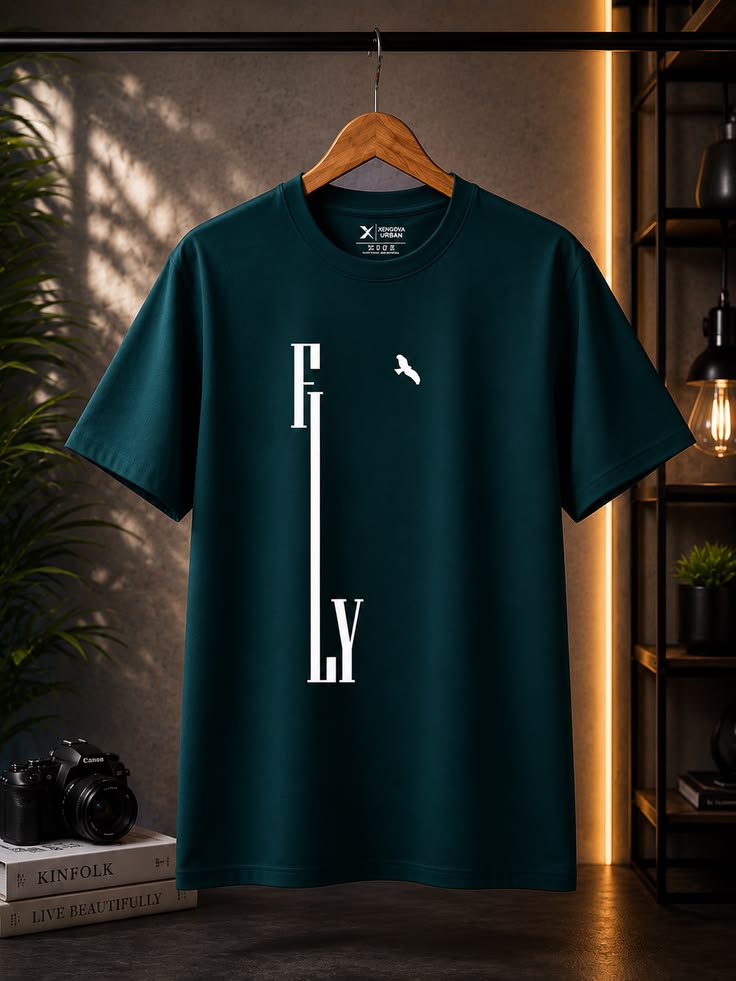 T-Shirt / Fly- Black & White
