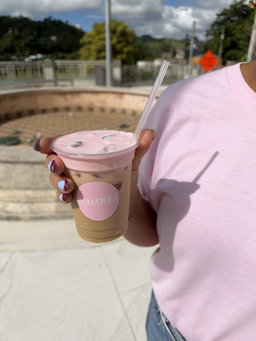 Girly iced latte
