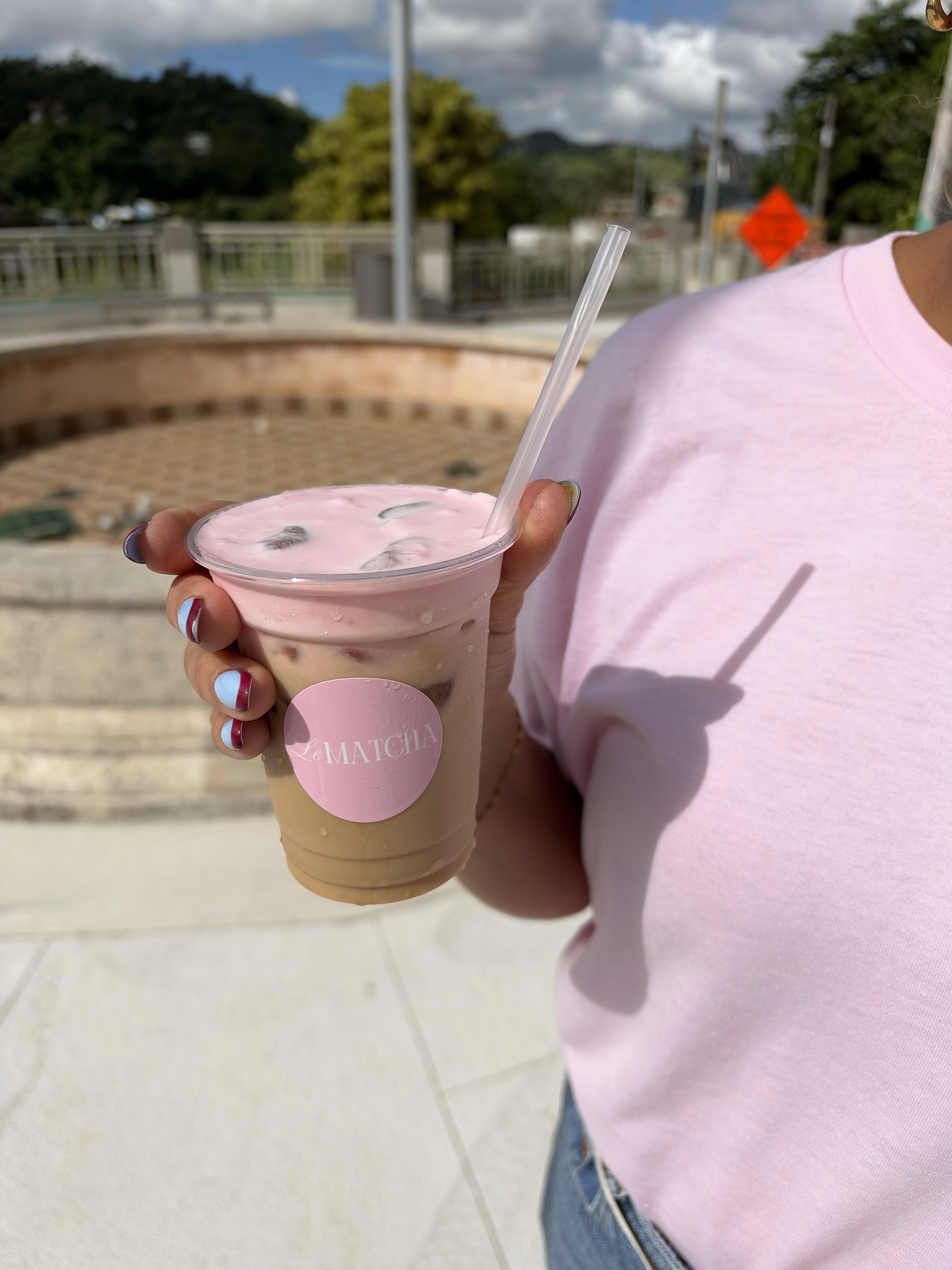 Girly iced latte