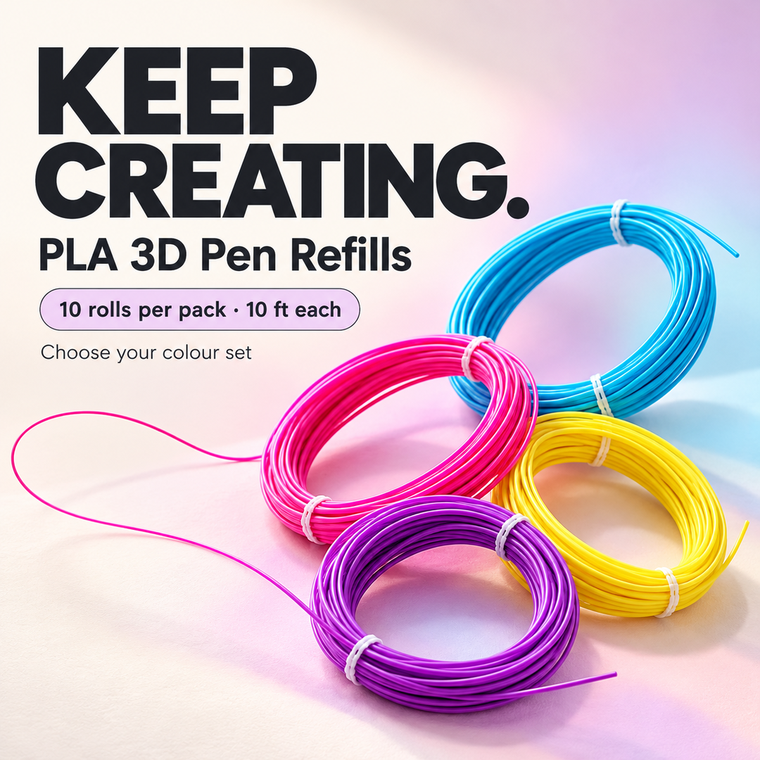 PLA 3D Pen Filament Refills - 10 Rolls