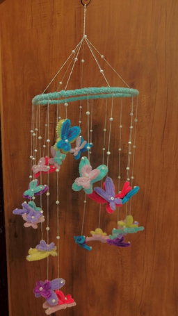 Butterfly nursery mobile