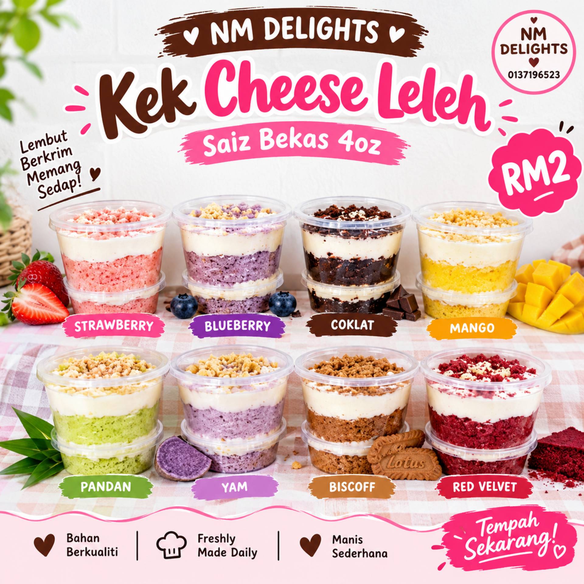 Mini Kek Cheese leleh_0