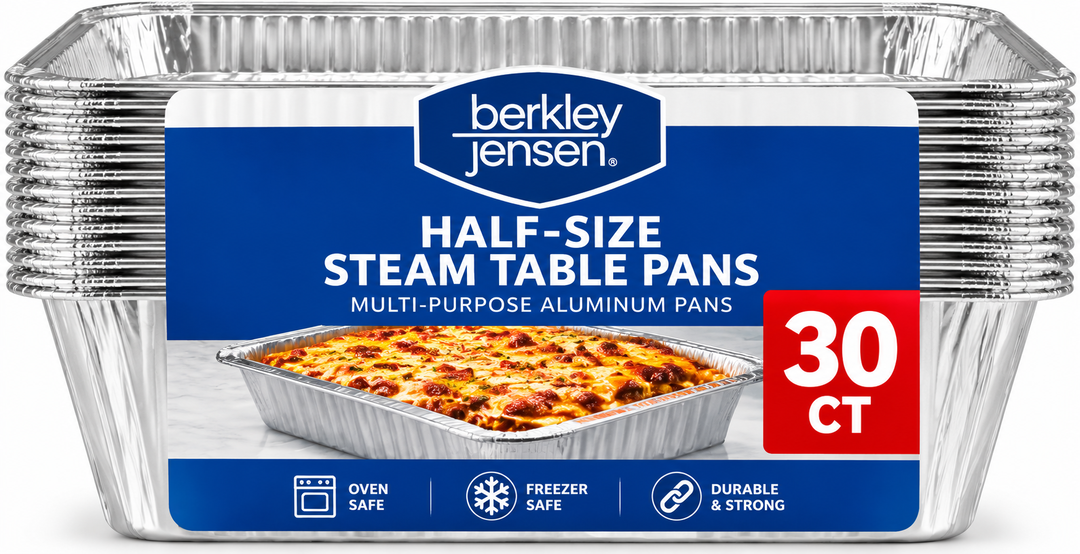 Berkley Jensen Half-Size Steam Table Pans 30 ct.