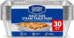 Berkley Jensen Half-Size Steam Table Pans 30 ct.