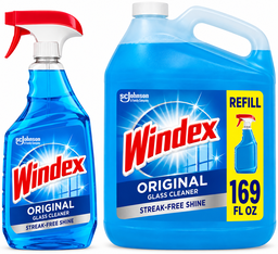 Windex Original Glass Cleaner 32 fl oz +169 fl oz Refill