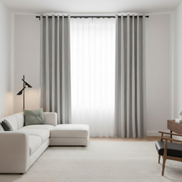 Bailey Textured 100% Block Out Eyelet Curtain