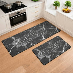 2-Piece Non-Slip Rubber Kitchen Mats