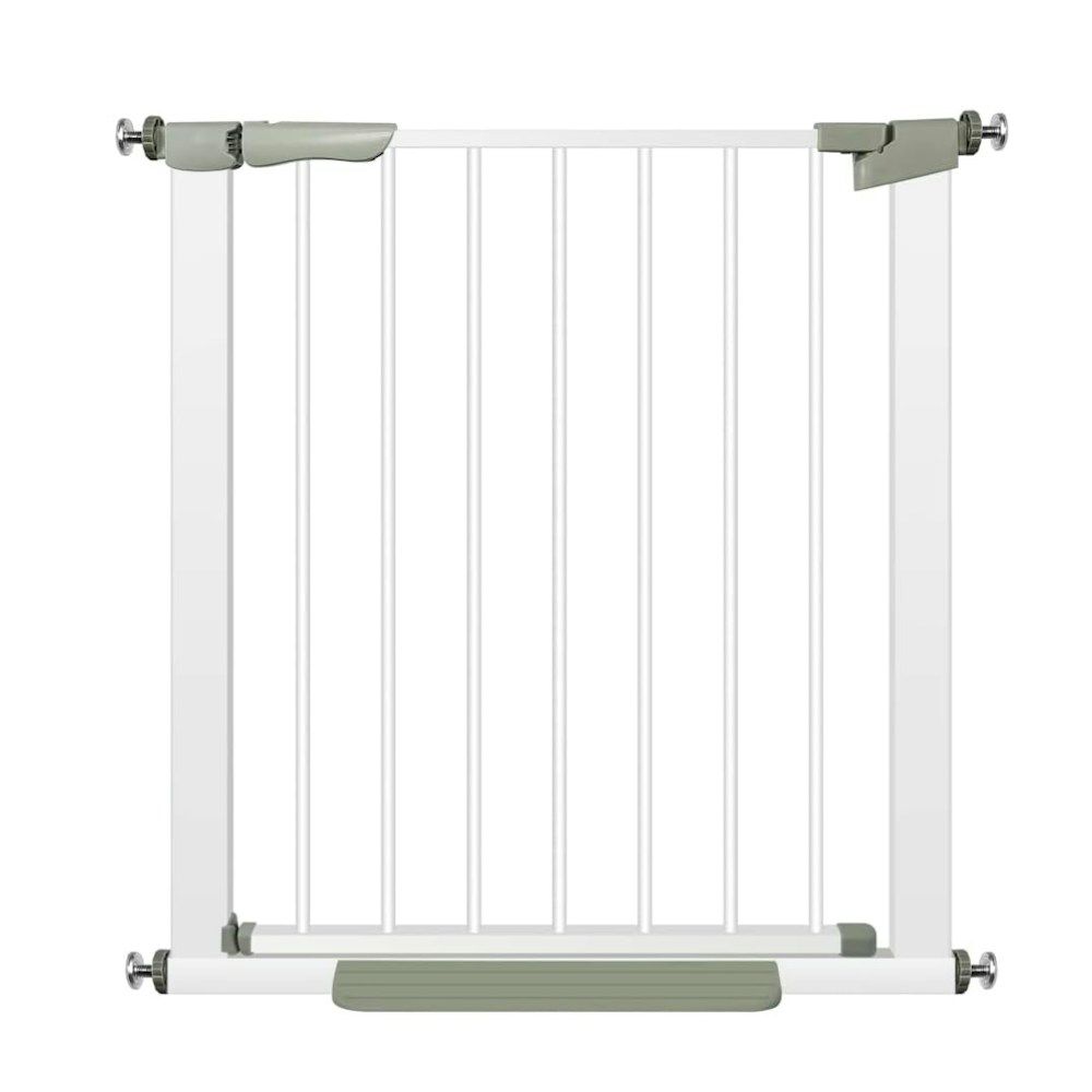 Adjustable Baby and Pet Safety Gate with Auto-Close and Step-Through Pedal_2