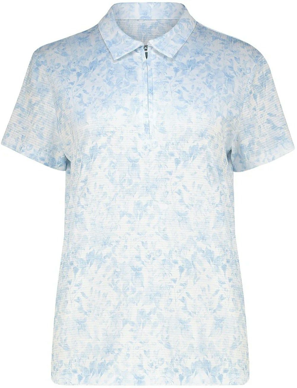 Ladies Fun Flora Zipper Golf Shirt