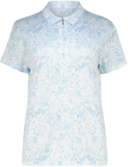 Ladies Fun Flora Zipper Golf Shirt