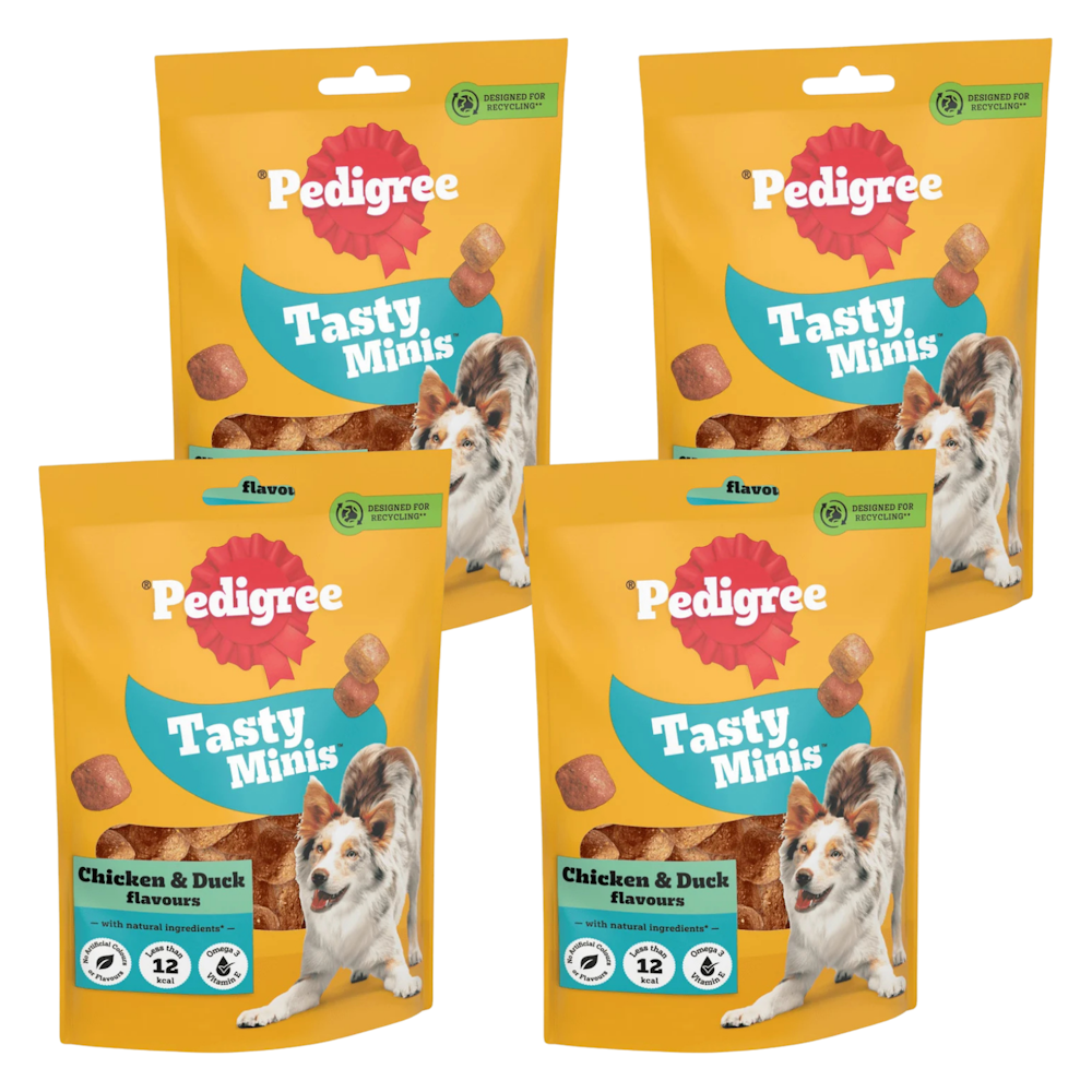 4x Tasty Minis Chewy Chunks Dog Treats_0