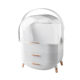 Makeup Organiser Storage Box with Makeup Brush Holder
