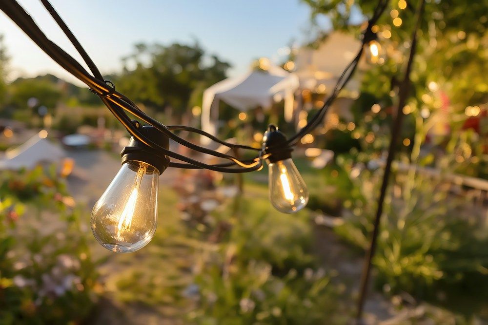 10m Solar LED Vintage Festoon Outdoor Bulb String Light_1