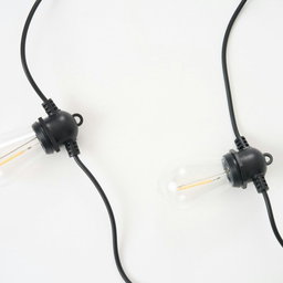 10m Solar LED Vintage Festoon Outdoor Bulb String Light