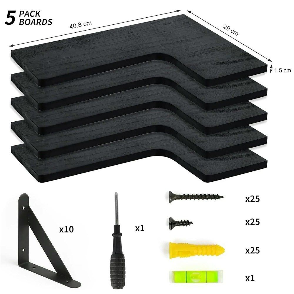 5-Piece Corner Wall Floating Shelves_3