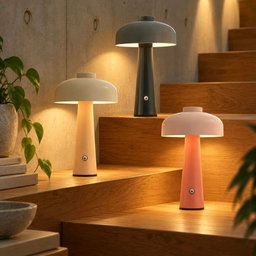 2x Portable Rechargeable Water-Resistant LED Lamps