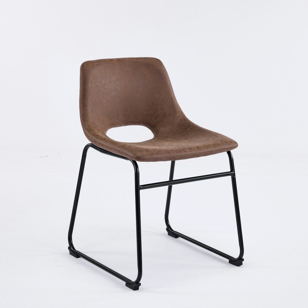 2x Savoy PU Leather Dining Chairs_2