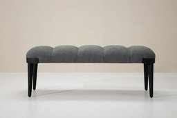 Elegant Polyester Bouclé Bench