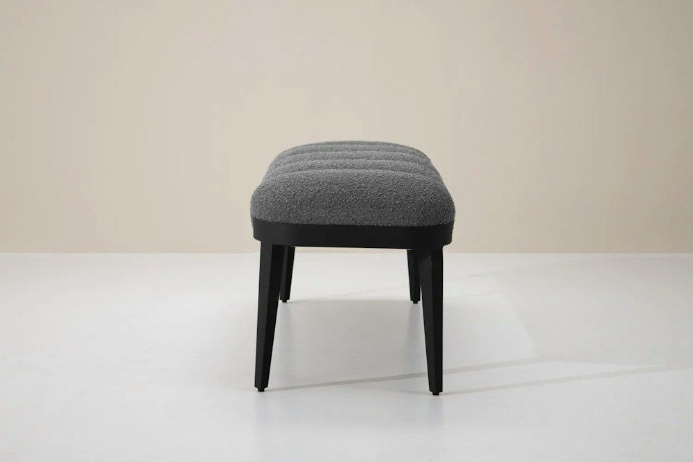 Elegant Polyester Bouclé Bench_1