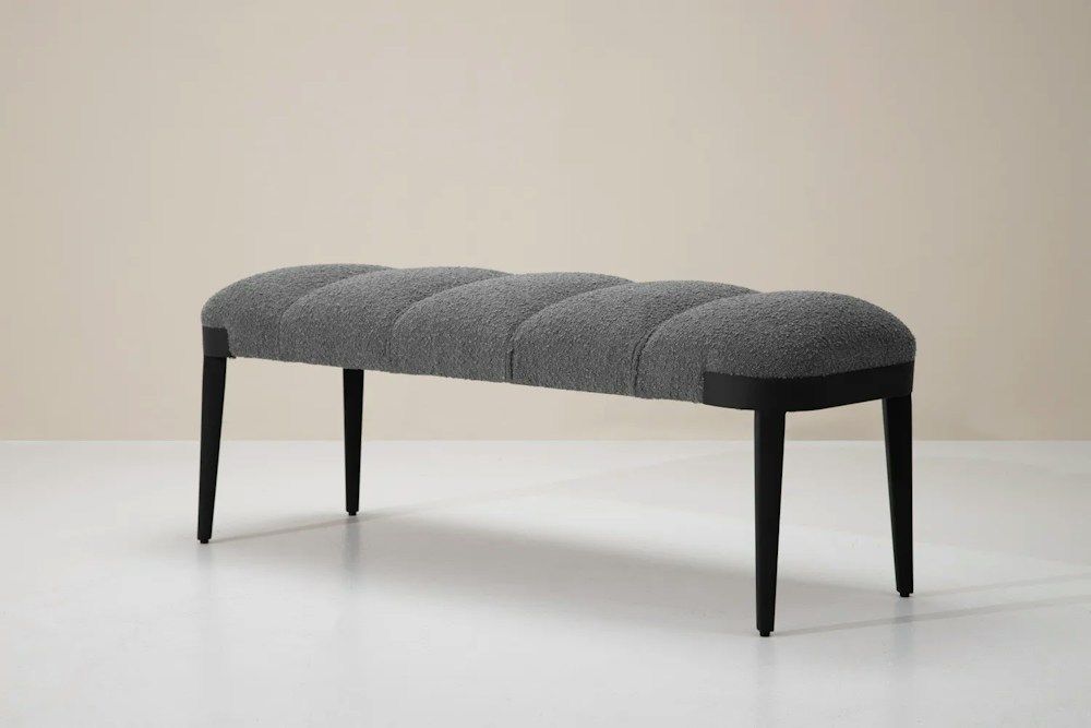 Elegant Polyester Bouclé Bench_2