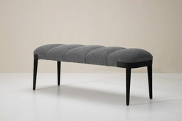 Elegant Polyester Bouclé Bench