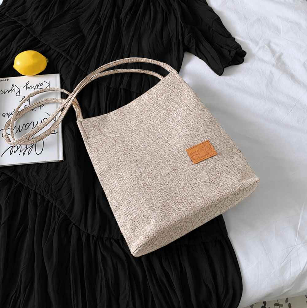 Tweed Shoulder Tote Bag_1