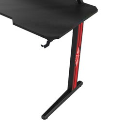 Gaming Table with Tiered Shelf and Headset Holder