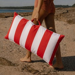 Adjustable Reclining Water-Resistant Beach Chair with Carry Handle