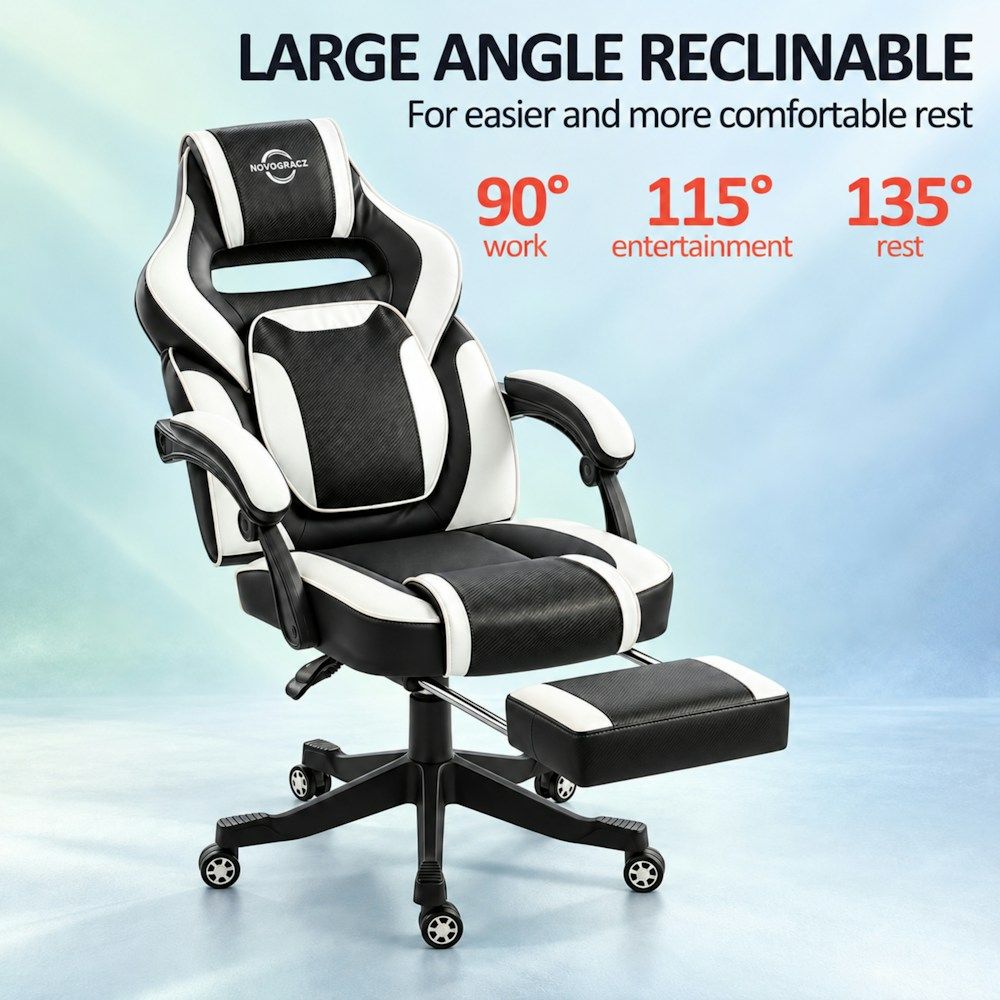 Aeronautica Reclining Gaming Chair with Footrest_1