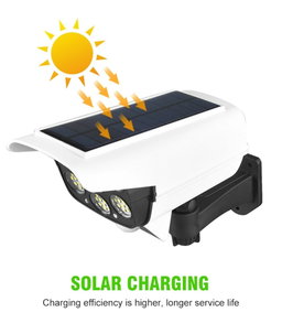 2x Solar Powered 77LED Camera Simulation Lights