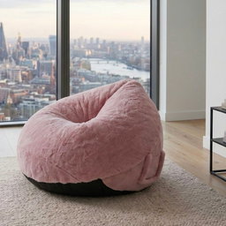 Faux Fur Indoor Foam Beanbag