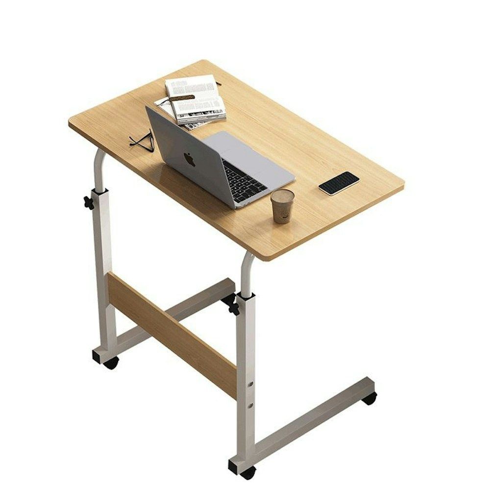 Portable Laptop Desk With Adjustable Stand & Wheels_1