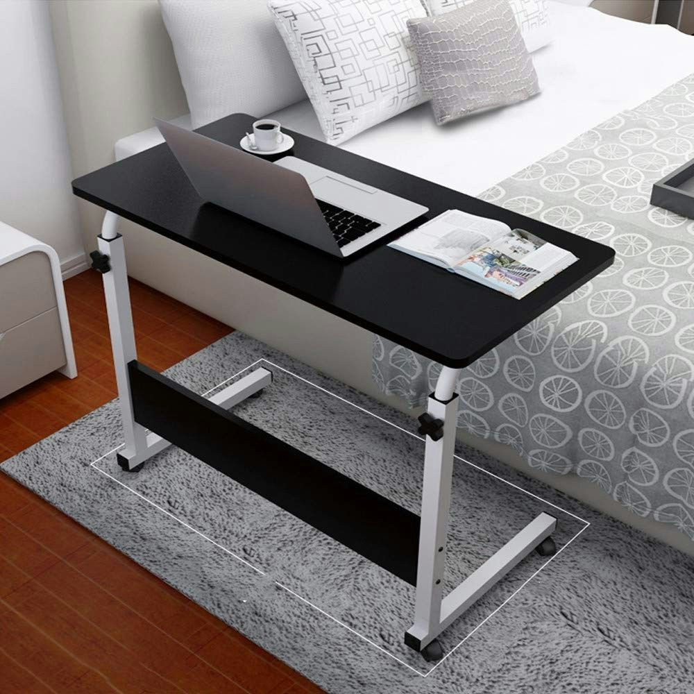 Portable Laptop Desk With Adjustable Stand & Wheels_2