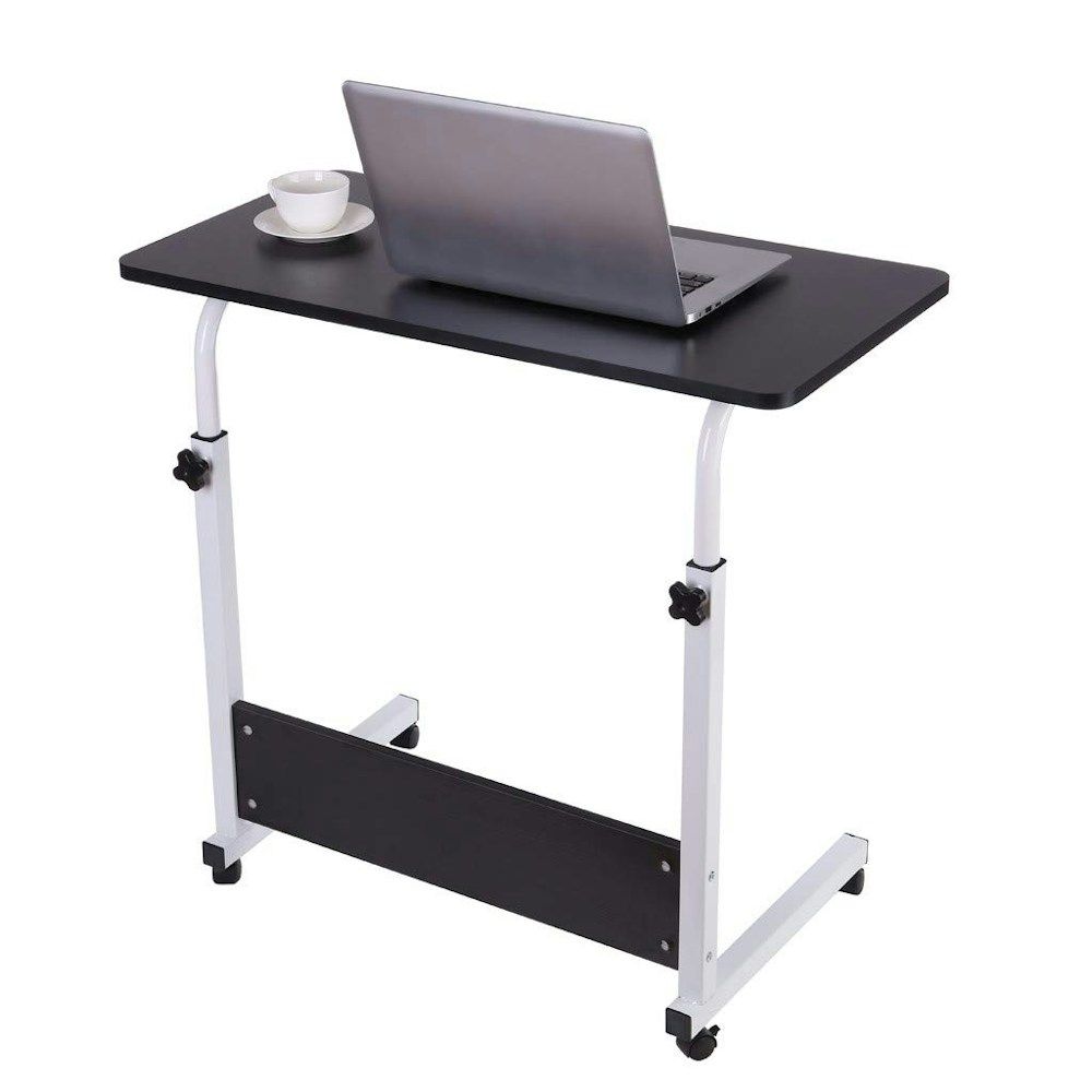 Portable Laptop Desk With Adjustable Stand & Wheels_3