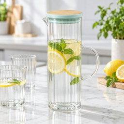 1.25L Glass Jug with Lid