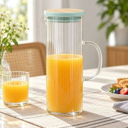 1.25L Glass Jug with Lid