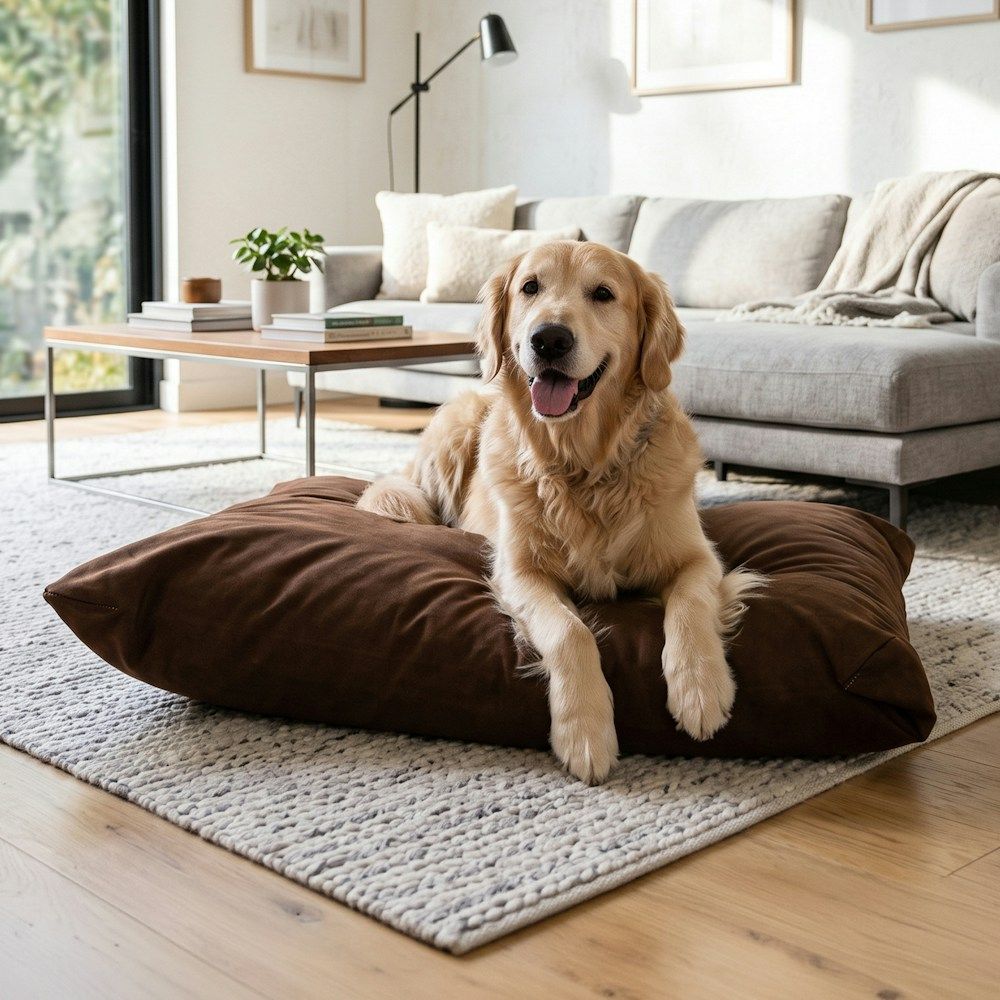 Faux Suede or Waterproof Dog Pillow_0